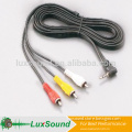 Stereo 3.5 jack to 3RCA male AV cable